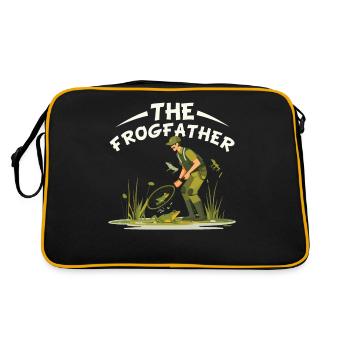 Frogs Catch Frog Hunter Frog Catcher - Retro Bag - black/gold - Back