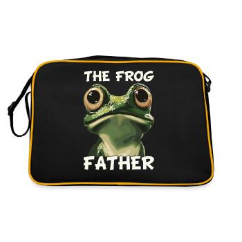 Frogs Catch Frog Hunter Frog Catcher - Retro Bag - black/gold - Back