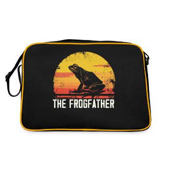 Frogs Catch Frog Hunter Frog Catcher - Retro Bag - black/gold - Back