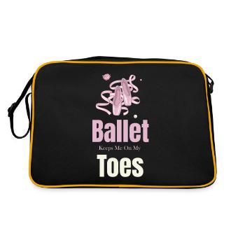 Le ballet me tient en haleine pour plus théâtral - Sac Retro - noir/or - Dos