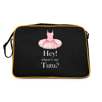 Hé! Où est mon Tutu ? Ballerette Théâtrale - Sac Retro - noir/or - Dos