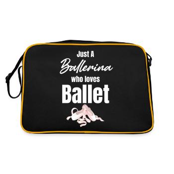 Juste une ballerine qui aime le ballet. - Sac Retro - noir/or - Dos