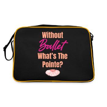 Sans ballet, quelle est la chute ? - Sac Retro - noir/or - Dos