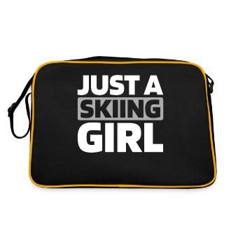Ski Après-ski Juste une fille de ski - Sac Retro - noir/or - Dos