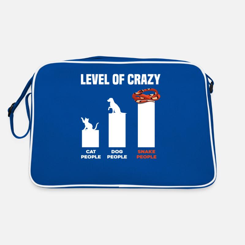Funny snake owner Retro Bag