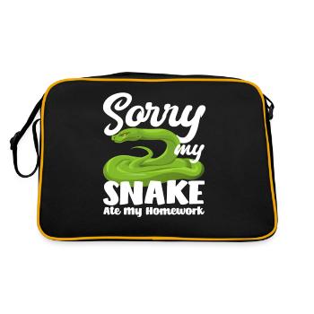 Snake Homework - Retro Bag - black/gold - Back