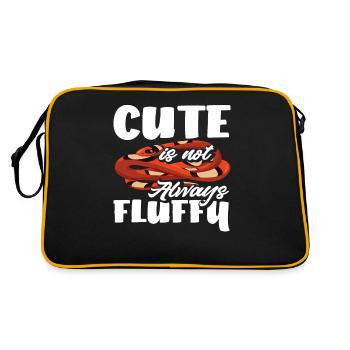Cute Snake - Retro Bag - black/gold - Back