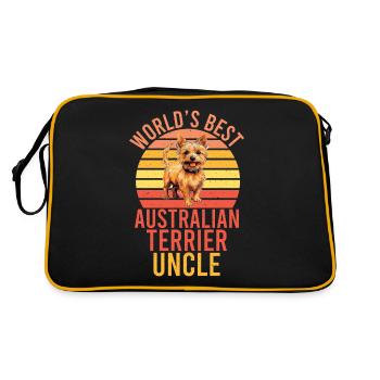 Australian Terrier Gifts - Retro Bag - black/gold - Back