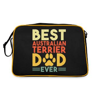 Australian Terrier Gifts - Retro Bag - black/gold - Back