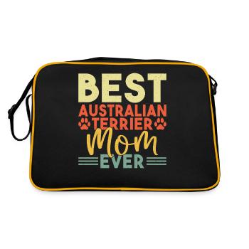 Australian Terrier Gifts - Retro Bag - black/gold - Back