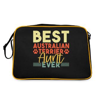 Australian Terrier Gifts - Retro Bag - black/gold - Back