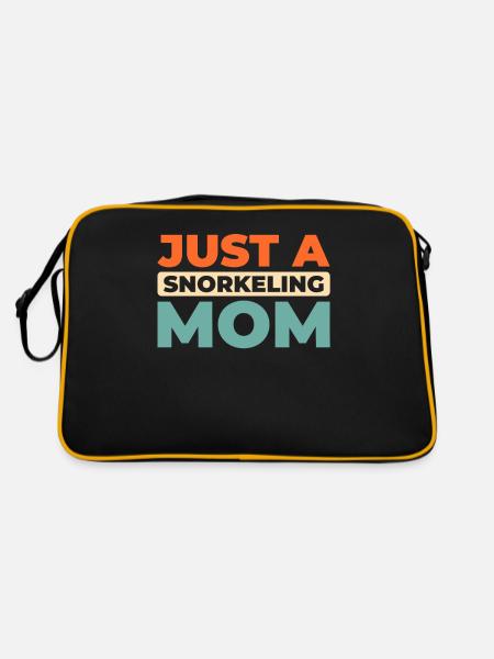Schnorcheln Just A Snorkeling Mom - Retro Bag - black/gold - Back