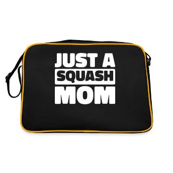 Squash Just A Squash Mom - Retro Tasche - Schwarz/Gold - Hinten