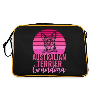 Australian Terrier Gifts - Retro Bag - black/gold - Back