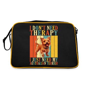 Australian Terrier Gifts - Retro Bag - black/gold - Back