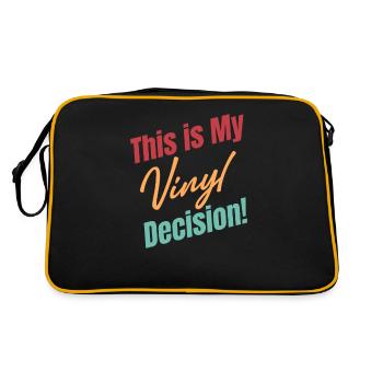 C’est ma décision pour le vinyle ! Collectionneur - Sac Retro - noir/or - Dos
