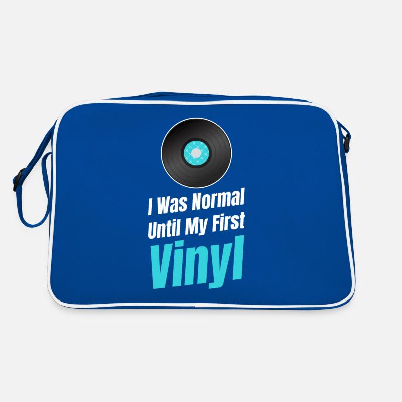 „i Was Normal Until My First Vinyl Antique Rustic Retro Tasche