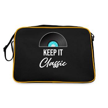 Keep It Classic Vinyle Collector Antique Rustique - Sac Retro - noir/or - Dos