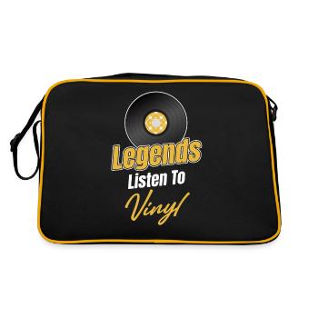 Vinyle sonne mieux collectionneur antiquité rustique - Sac Retro - noir/or - Dos