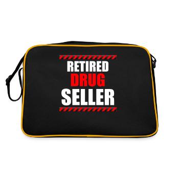 Vendeur de médicaments à la retraite Pharmacien - Sac Retro - noir/or - Dos