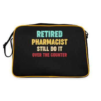 Les pharmaciens à la retraite le font encore - Sac Retro - noir/or - Dos