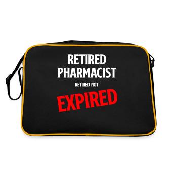 Pharmacien à la retraite, à la retraite, non - Sac Retro - noir/or - Dos