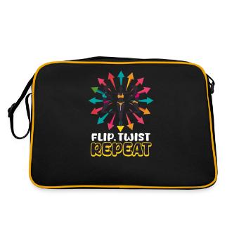 Gymnastics Flip, Twist, Repeat - Retro Bag - black/gold - Back