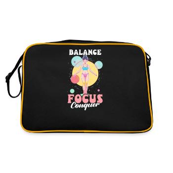 Gymnastique Équilibre, Concentration, Conquête - Sac Retro - noir/or - Dos
