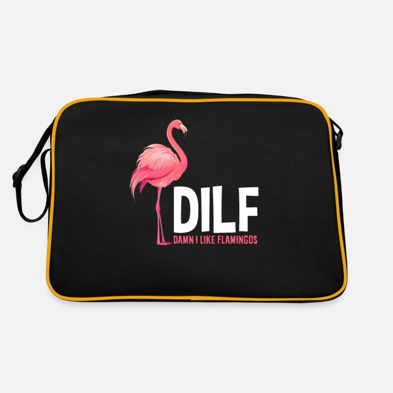 Flamingo Spruch Retro Tasche