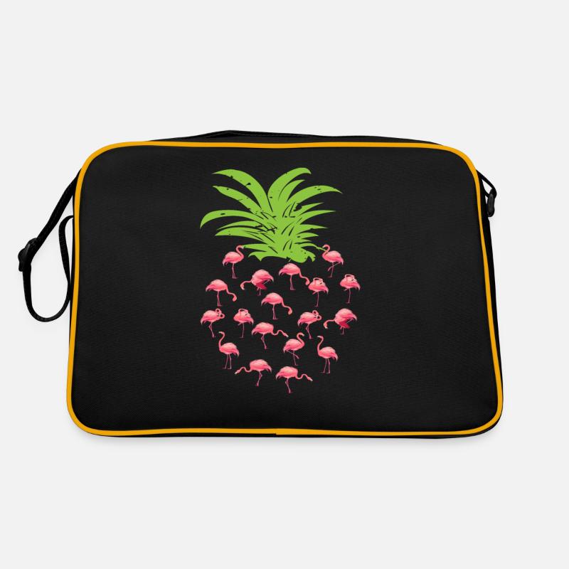 Flamingo Annanas Retro Tasche
