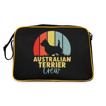 Australian Terrier Gifts - Retro Bag - black/gold - Back