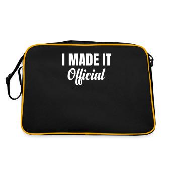 Je suis devenu un ministre officiellement ordonné - Sac Retro - noir/or - Dos
