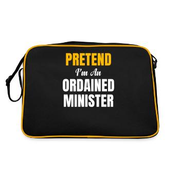 Imaginez si j’étais un ordonné - Sac Retro - noir/or - Dos