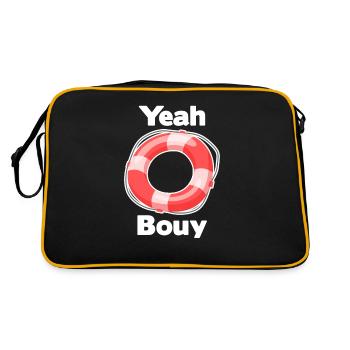 oui Bouy Funny Lifeguards Islande Waterpolo - Sac Retro - noir/or - Dos