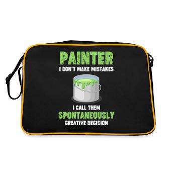 Painter I don't make mistakes Artisan varnish - Retro Bag - black/gold - Back