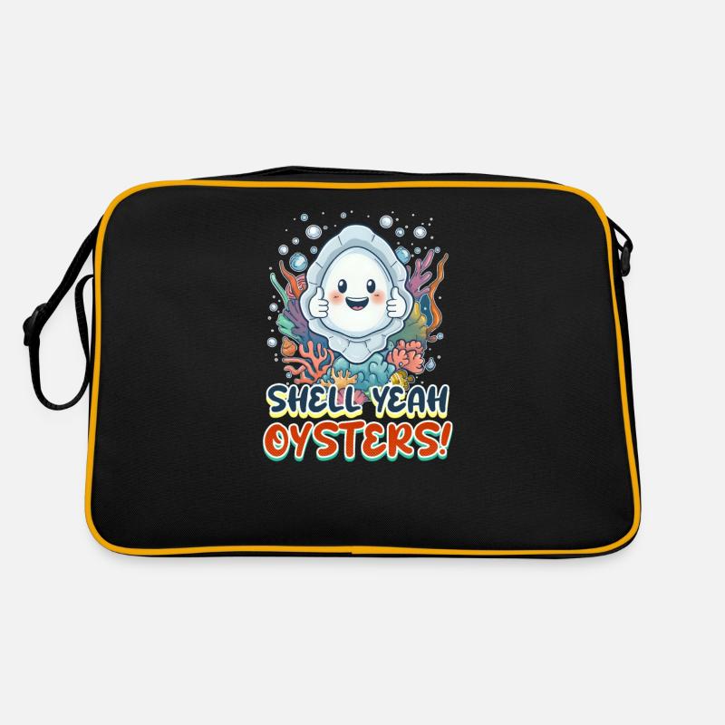 Austernschale ja, Austern! Retro Tasche
