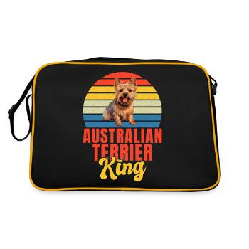 Australian Terrier Gifts - Retro Bag - black/gold - Back