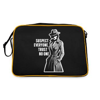 Suspect : Tout le monde ne fait confiance à personne Meurtre Mystère - Sac Retro - noir/or - Dos