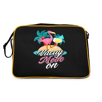 Mode vacances Flamingo activé - Sac Retro - noir/or - Dos