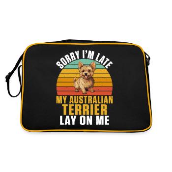 Australian Terrier Gifts - Retro Bag - black/gold - Back