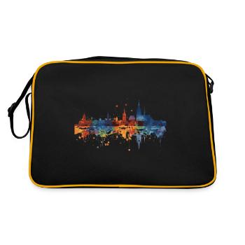 Weil am Rhein - Retro Tasche - Schwarz/Gold - Hinten