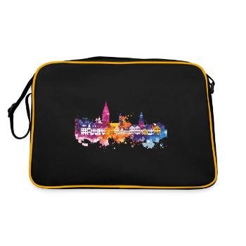 Weiden in the Upper Palatinate - Retro Bag - black/gold - Back