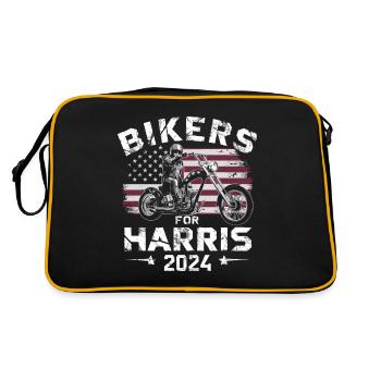 Motards pour Harris Kamala 2024 - Sac Retro - noir/or - Dos