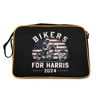 Motards pour Harris Kamala 2024 - Sac Retro - noir/or - Dos