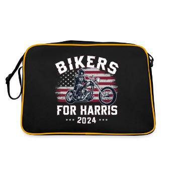 Motards pour Harris Kamala 2024 - Sac Retro - noir/or - Dos