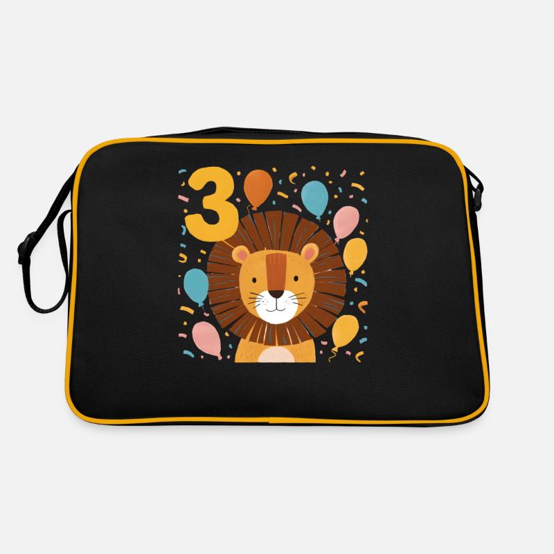 3. Geburtstag Löwe Kinder Geburtstag Retro Tasche