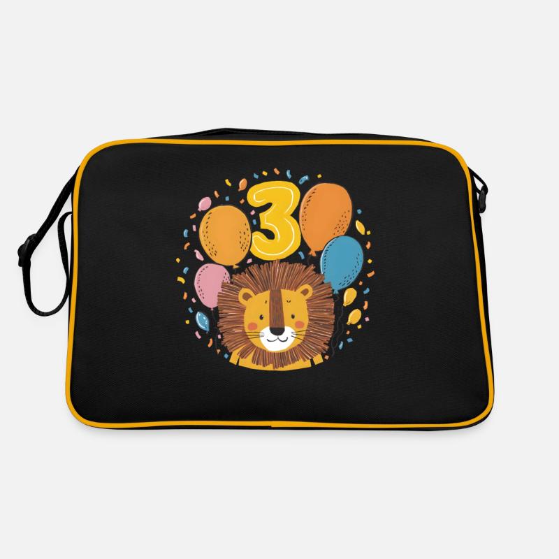 3. Geburtstag Löwe Kinder Geburtstag Retro Tasche