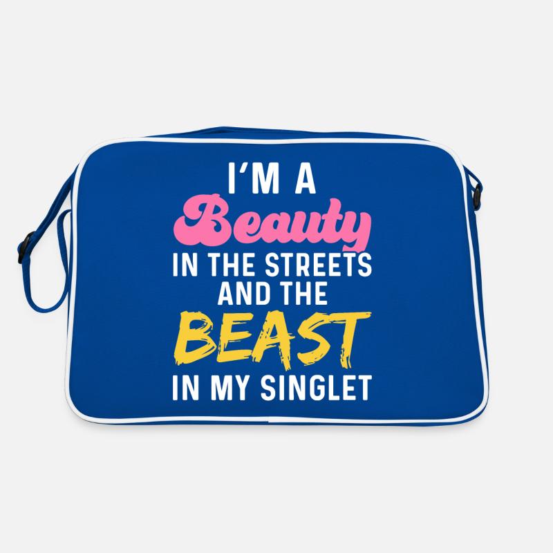 Ich bin eine Schönheit auf der Straße und das Bies Retro Tasche