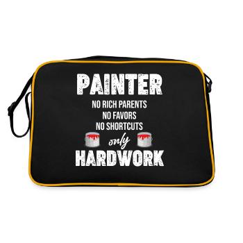 Painters No rich parents No favors - Retro Bag - black/gold - Back