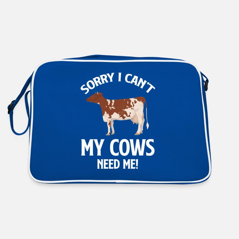 I'm sorry my cows don't need me Retro Bag